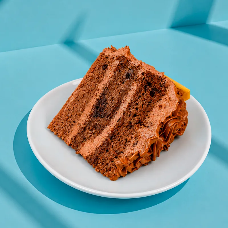 Porción de Torta de Trufa de Chocolate